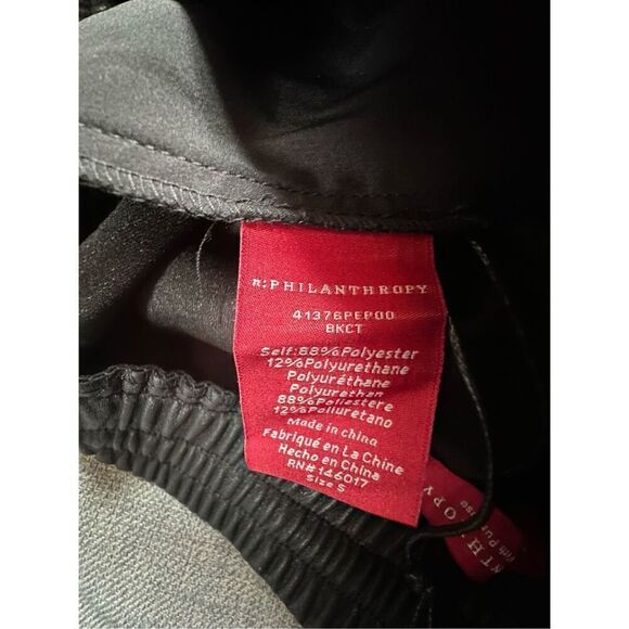 Revolve n:Philanthropy Marten Vegan Faux Leather Joggers in Black Size S - Picture 6 of 7